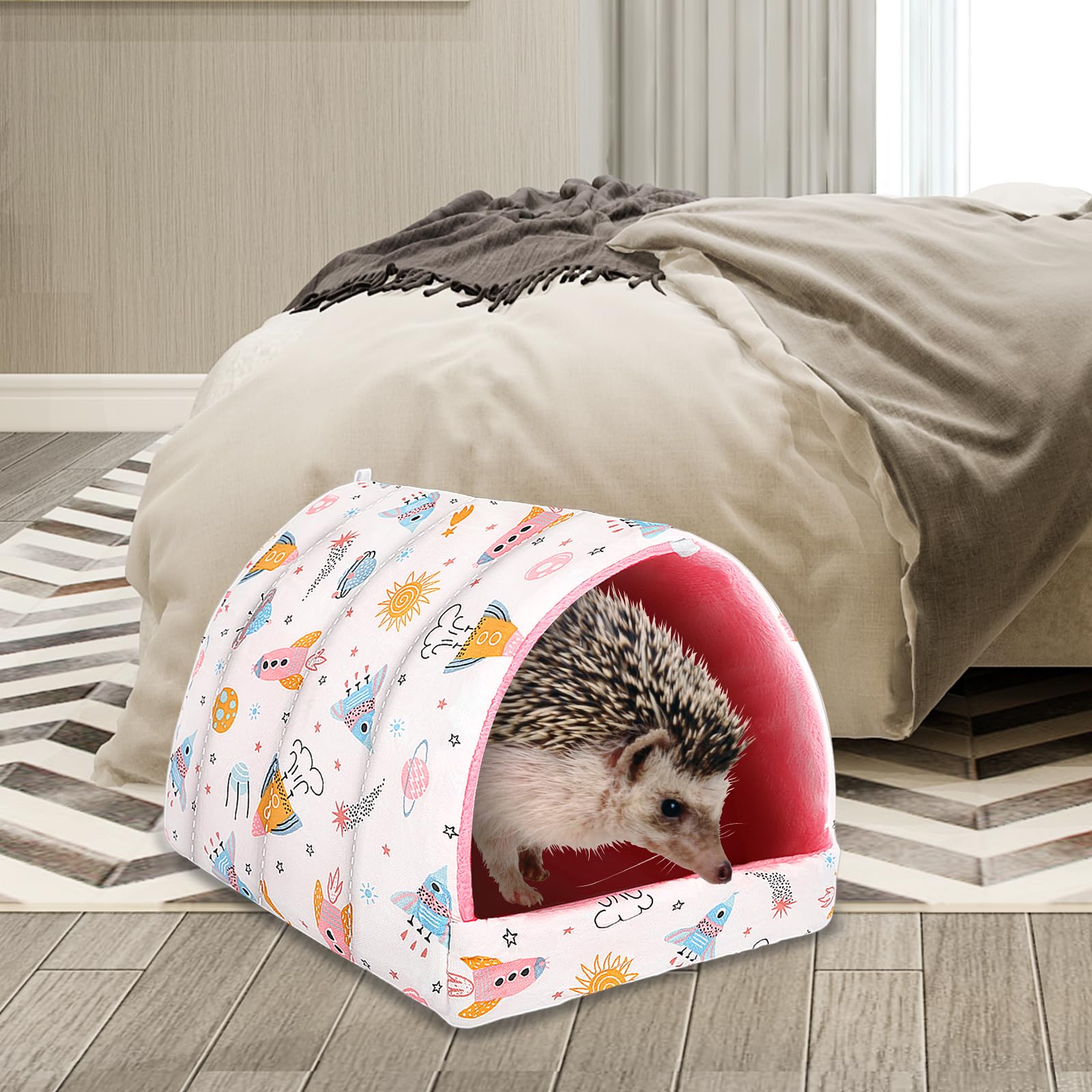 UPINS 984-inch square bed fits hamsters and similar pets