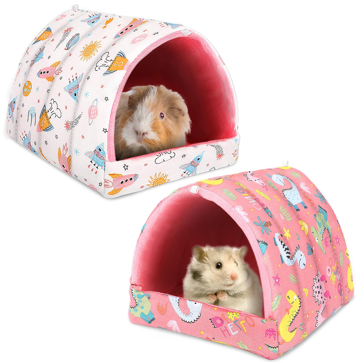 UPINS guinea pig bed interior with soft padding for cozy naps