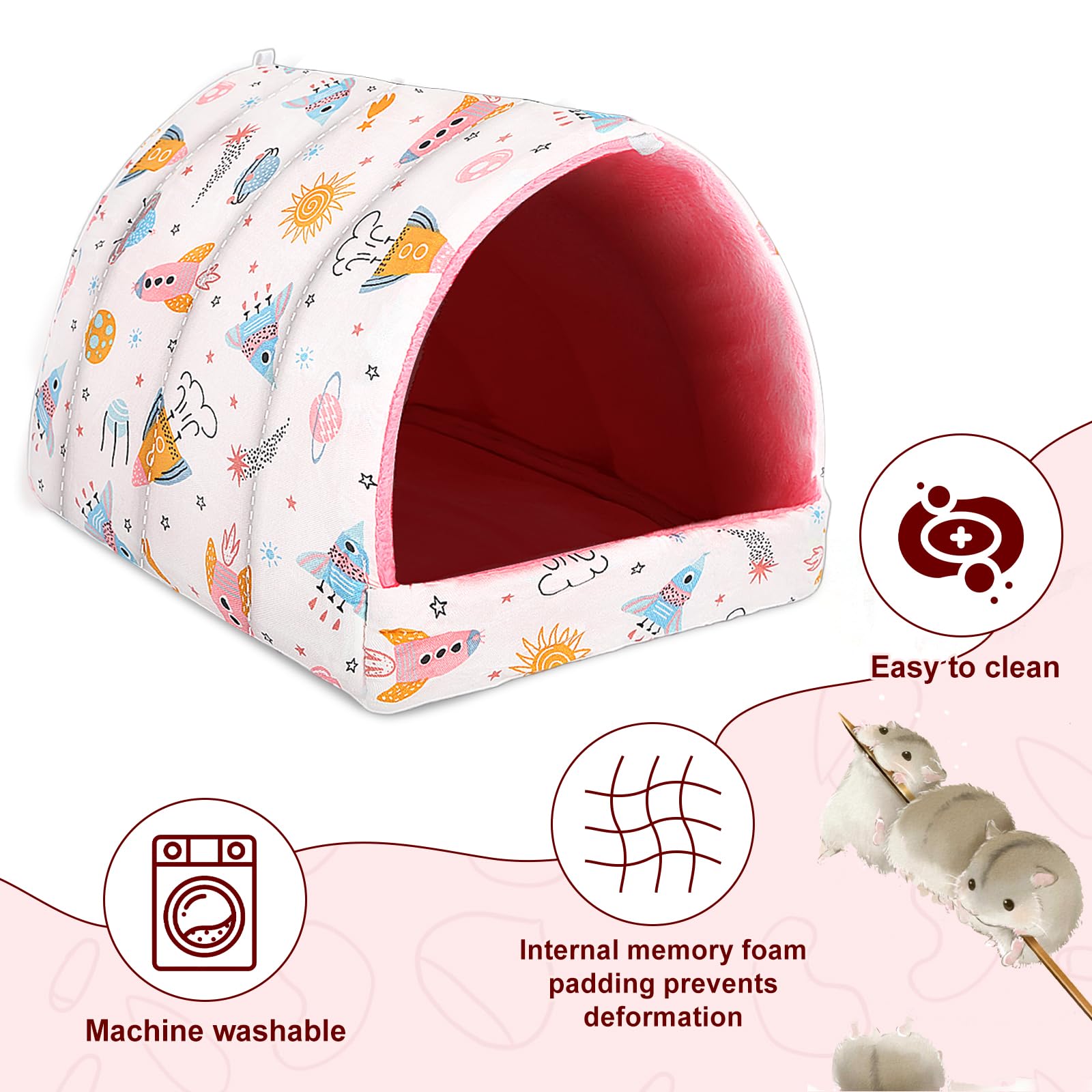 UPINS machine washable fleece bed remains sturdy after washes