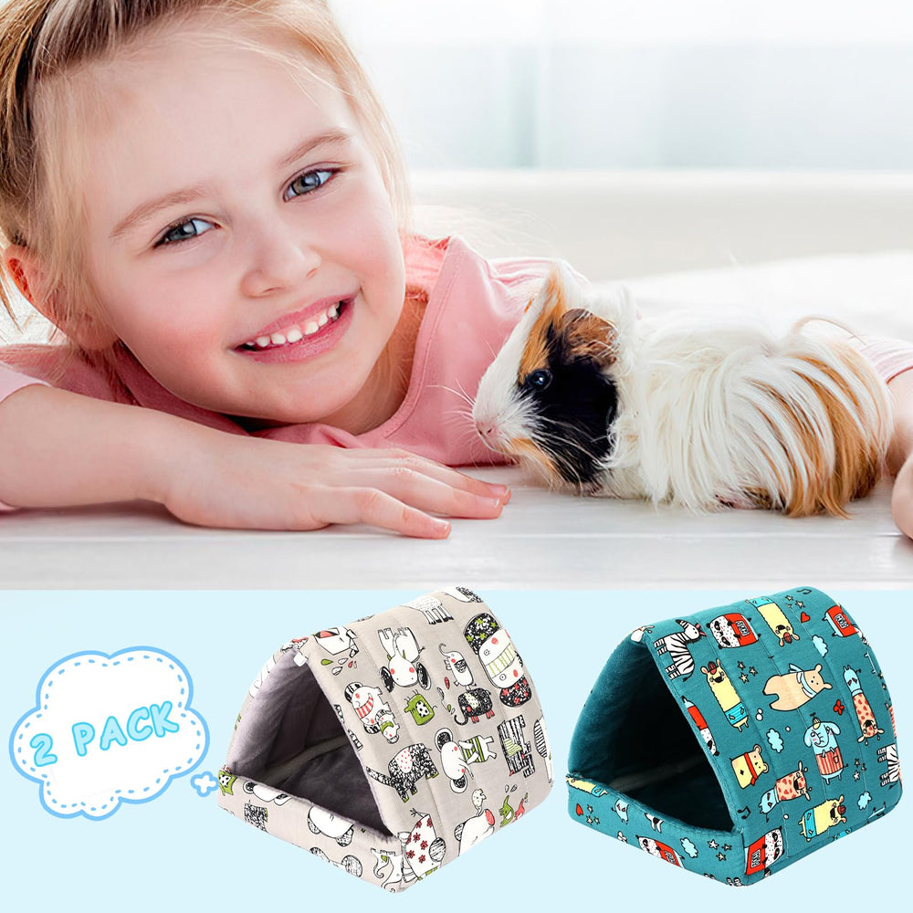 UPINS guinea pig bed multi-use design doubles as a hiding place and resting spot.