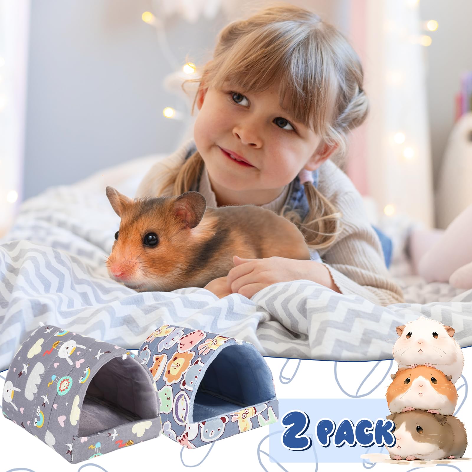UPINS grey and dark blue design blends with cages while protecting claws.