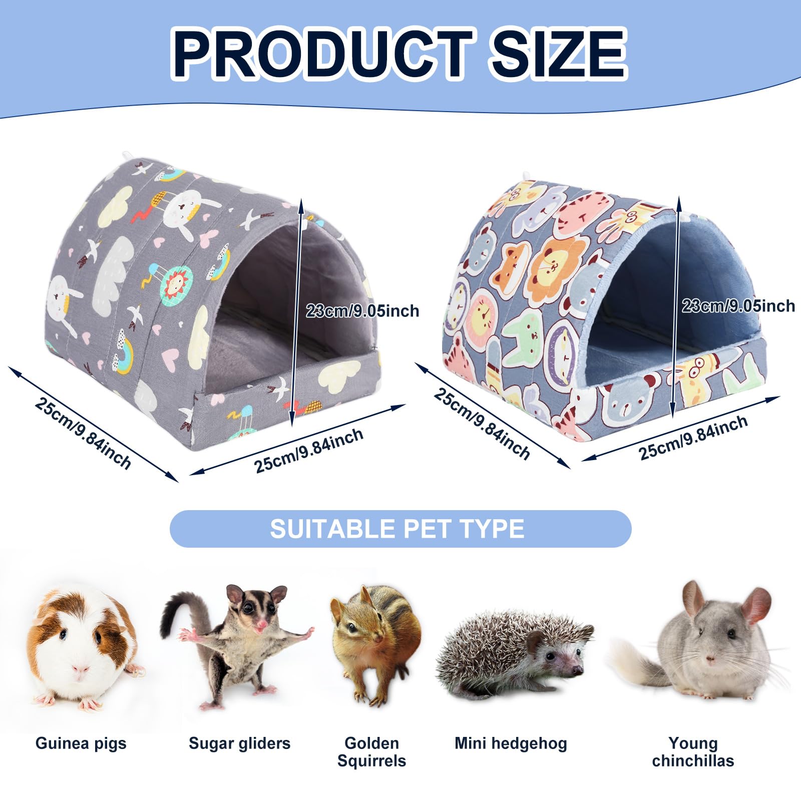 UPINS hideout interior shows detachable pee pad for quick cleaning.