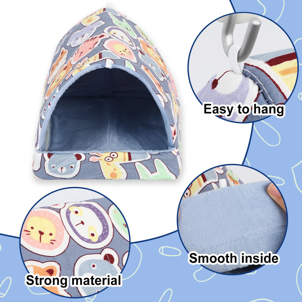 UPINS hideout with non-slip bottom keeps the nest in place.