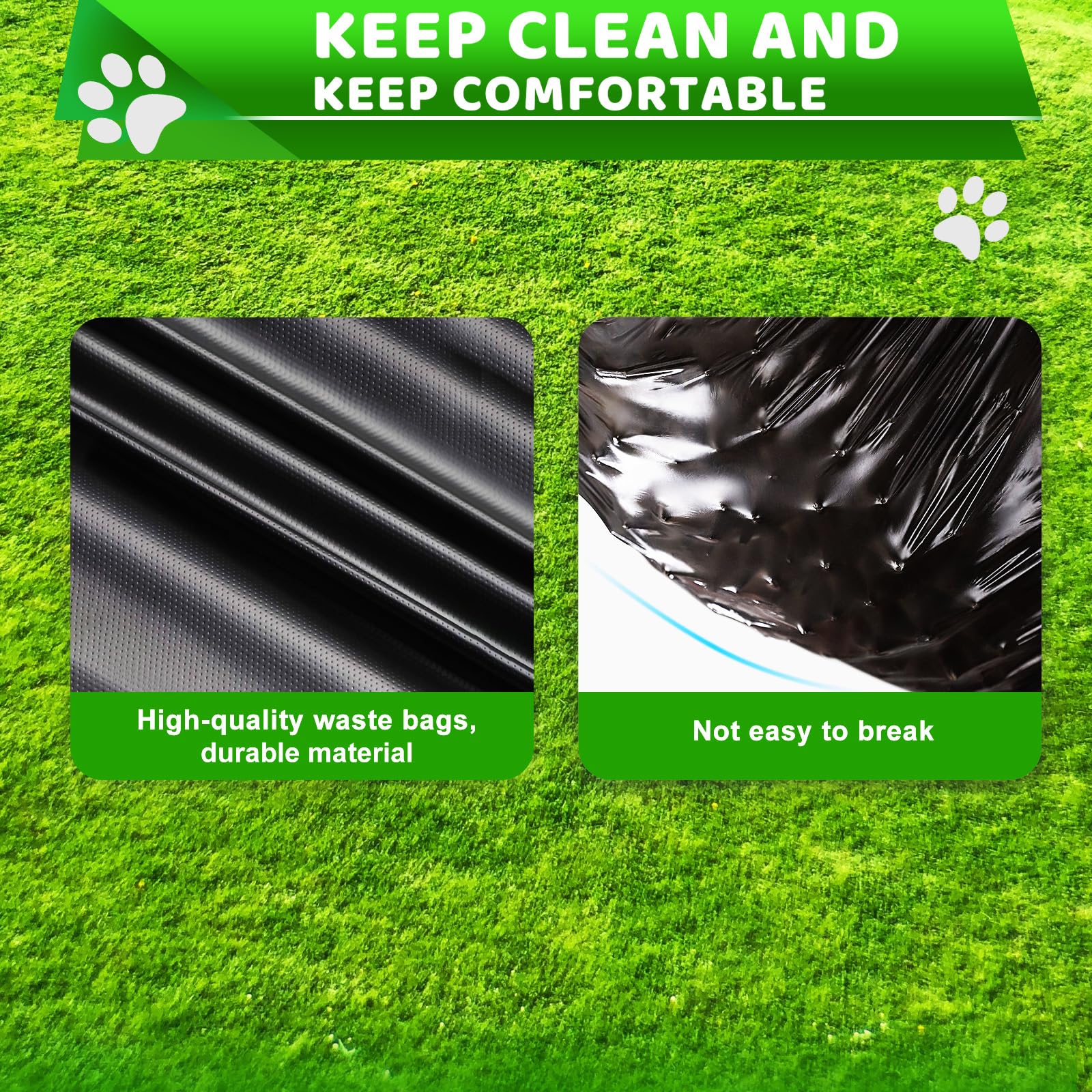 Uppcasir bags tear along perforations for quick, clean changes