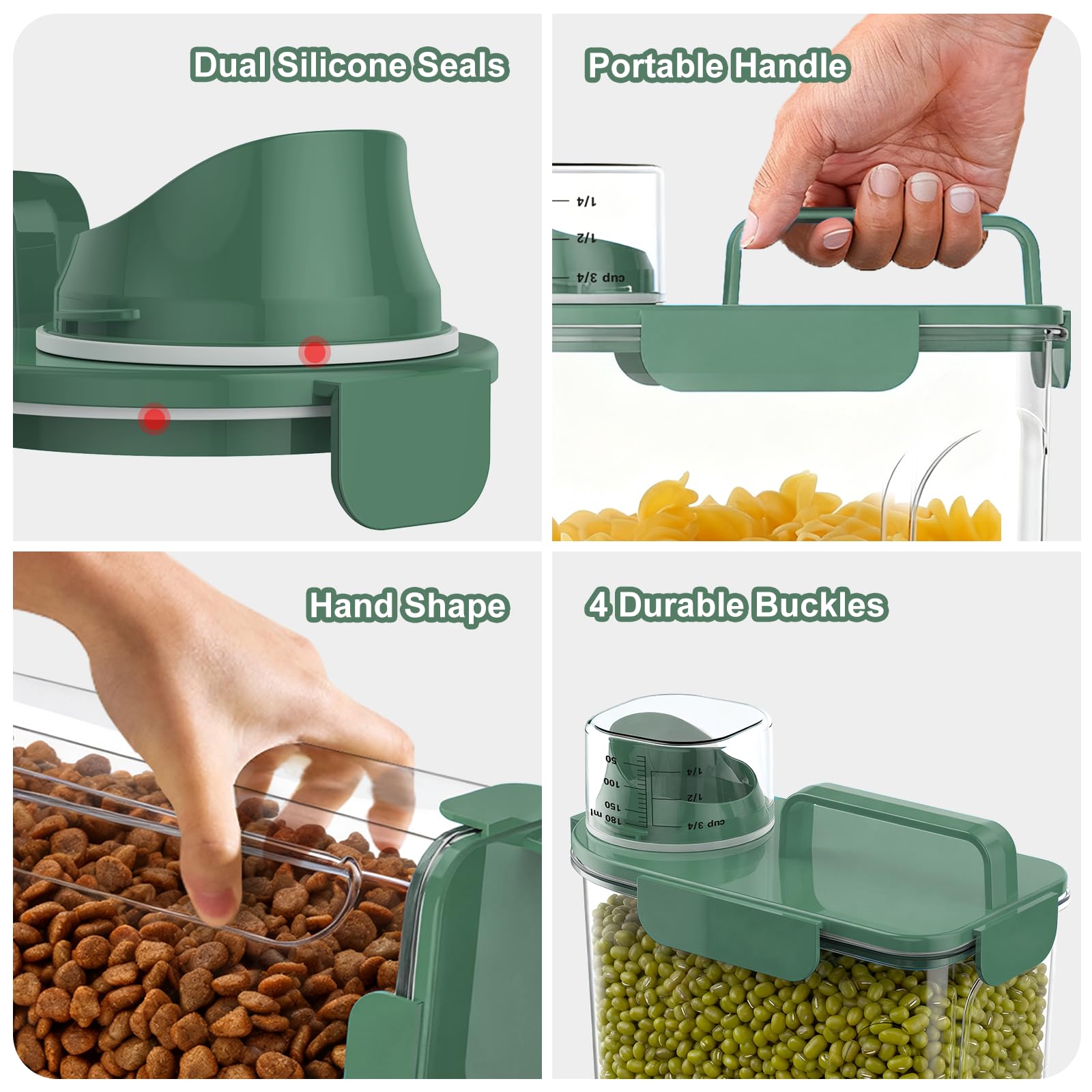 Uppetly ergonomic-hand-grip aids controlled scooping and measuring.