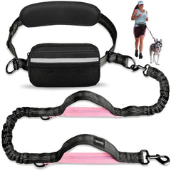 Uppetly hands-free leash with waist belt enables hands-free walking and running with your dog