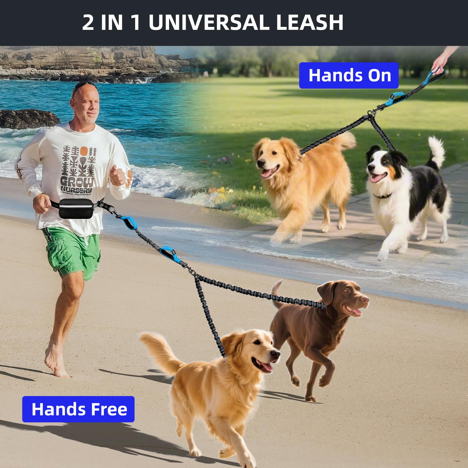 Uppetly two-layer leash bag keeps phone and keys handy.