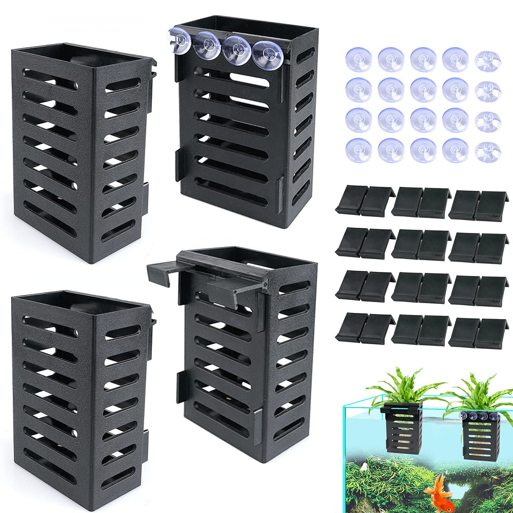 Uprony aquarium plant holder set with hooks for flexible mounting and decorative aquascapes.