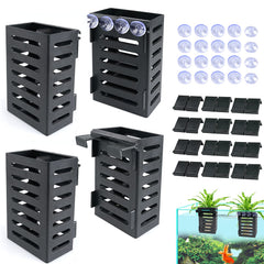 Uprony aquarium plant holder set with hooks for flexible mounting and decorative aquascapes.
