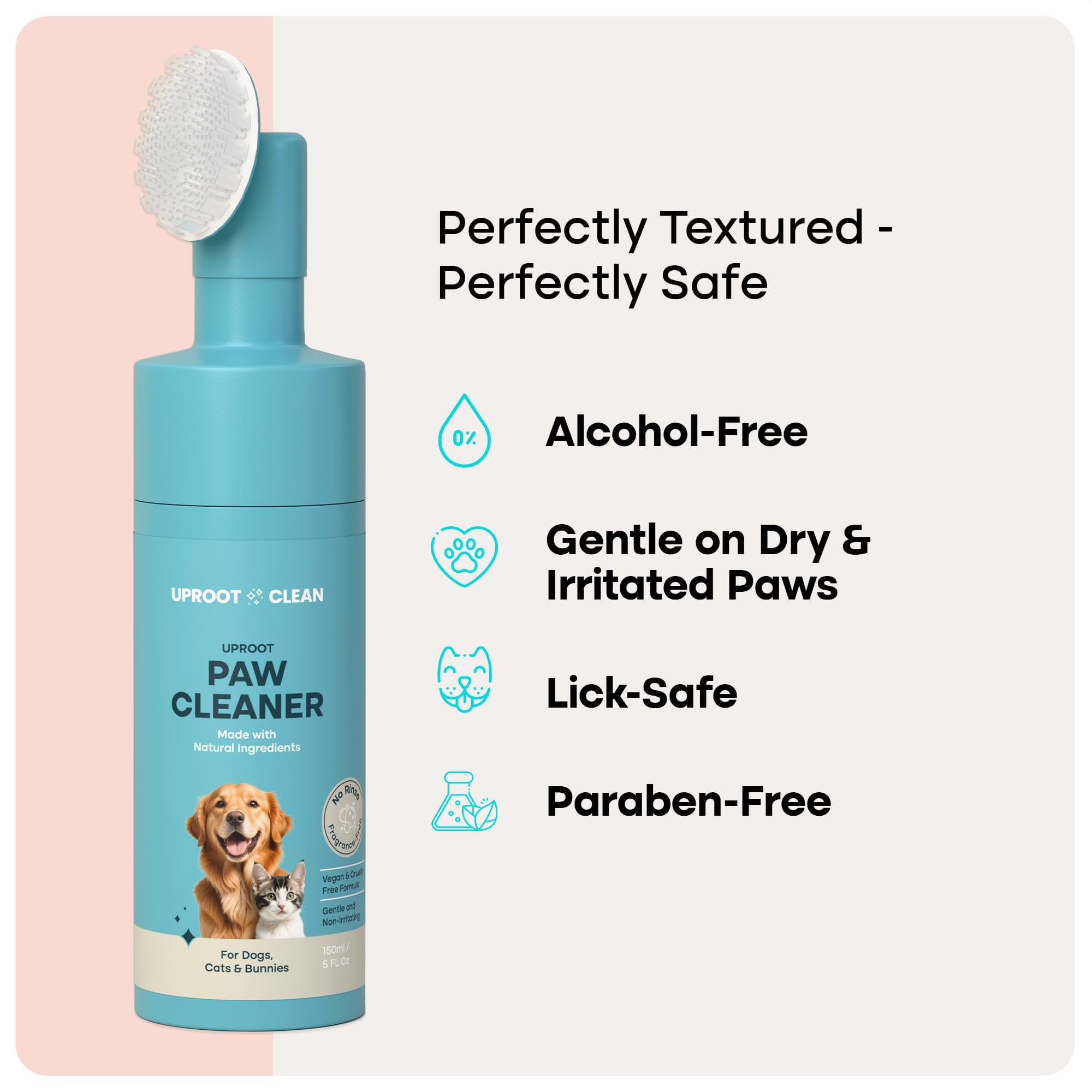 Uproot Clean dog paw cleaner suitable for large and small breeds.
