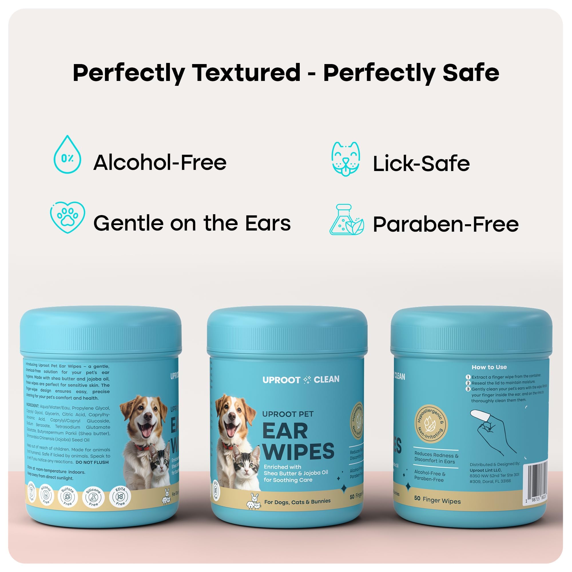 Uproot Clean gentle, fast-cleaning solution for pets' ears.