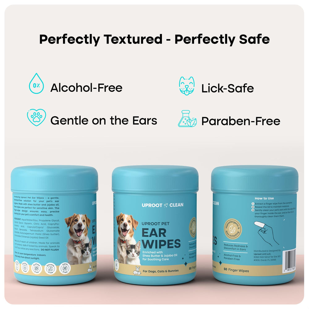 Uproot Clean gentle, fast-cleaning solution for pets' ears.