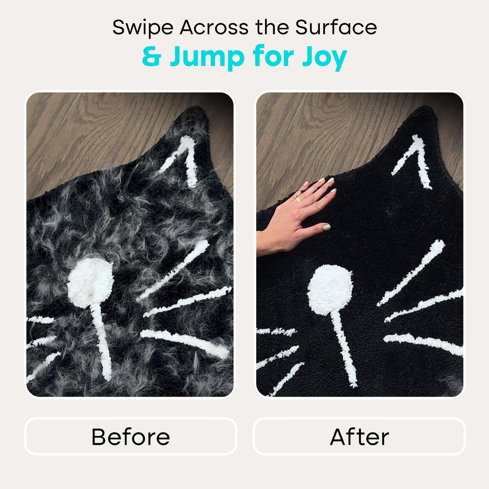 Uproot Clean glove removes pet hair from furniture and upholstery with ease.