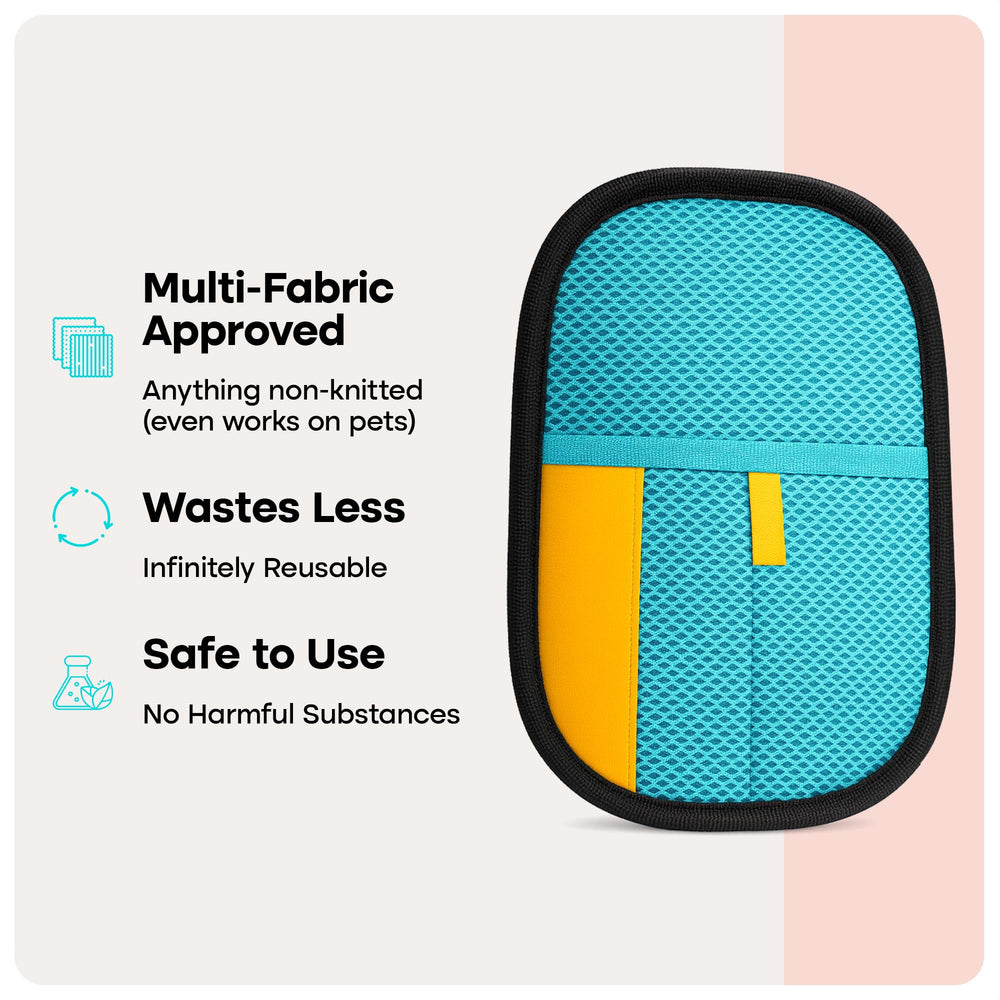 Uproot Clean glove used for grooming keeps pets comfortable during brushing.