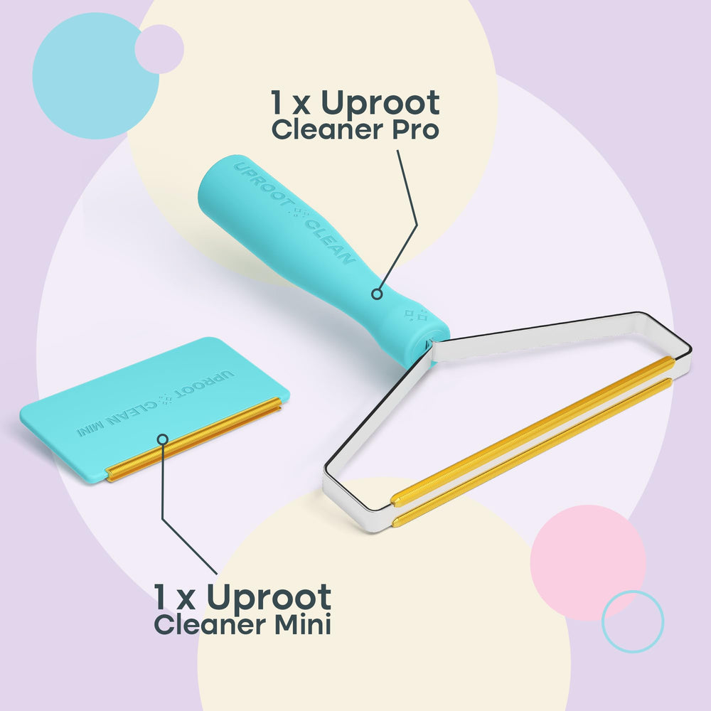 Uproot Cleaner Mini held in hand showing compact, portable design
