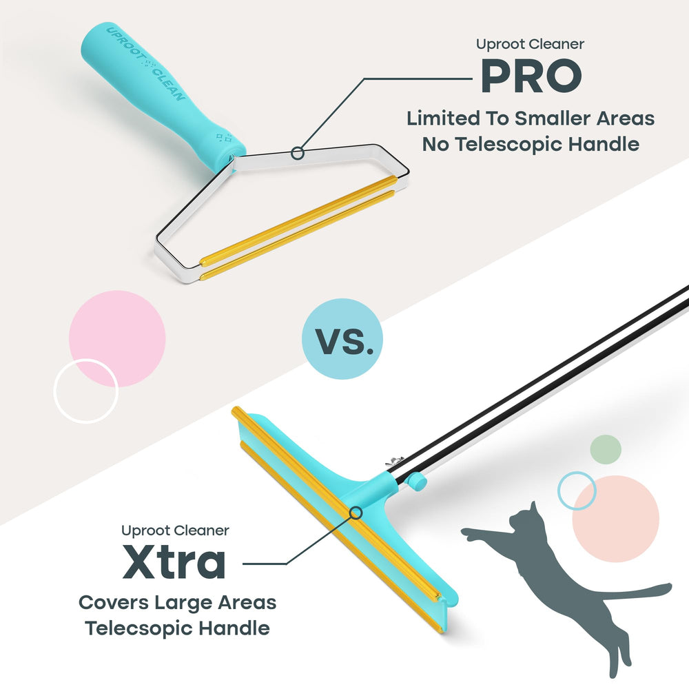 Uproot Cleaner Xtra back-friendly design supports easier cleaning