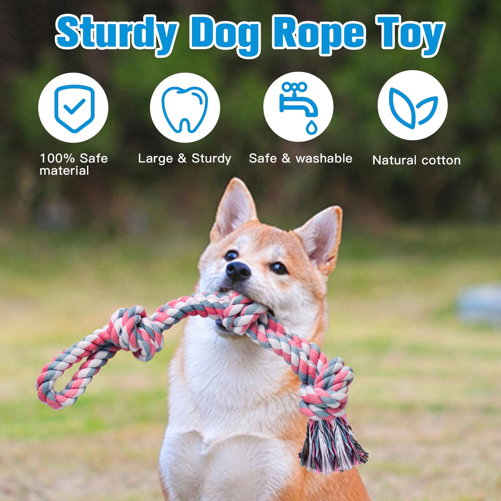 UPSKY aggressive-chewer rope toy tested for tough chewers during play