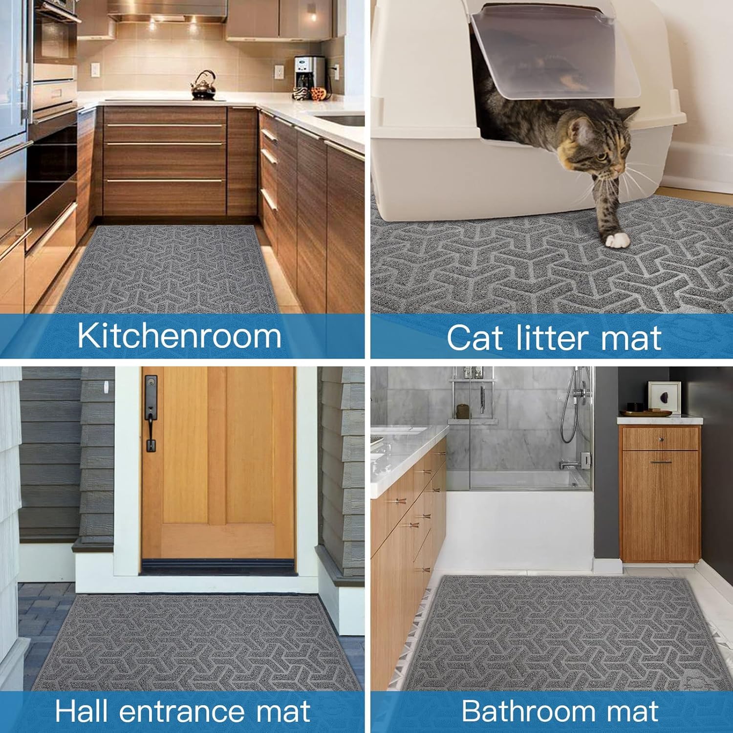 UPSKY cat litter mat doubles as a multi-use entryway mat.
