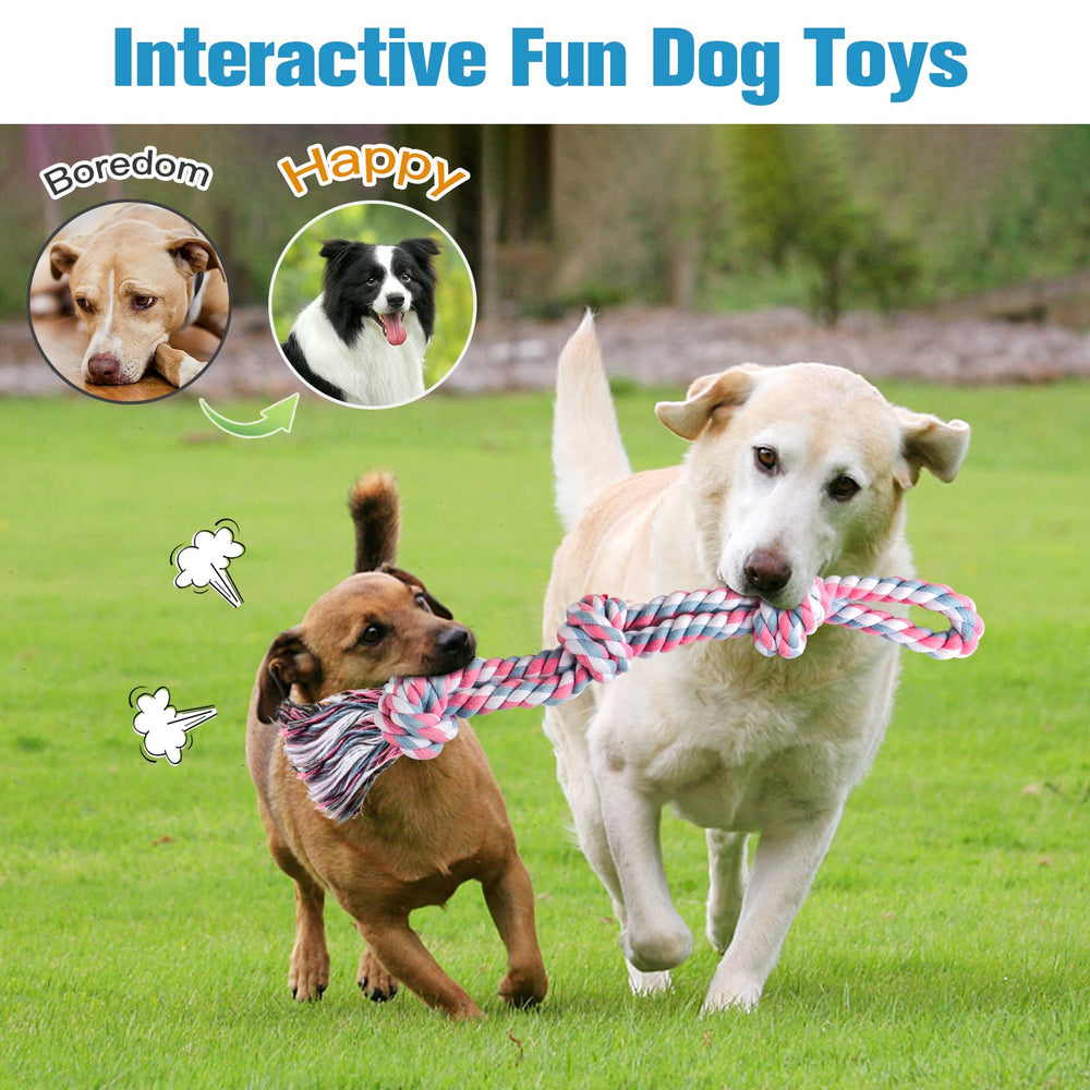 UPSKY natural cotton rope toy with soft feel for comfortable chewing