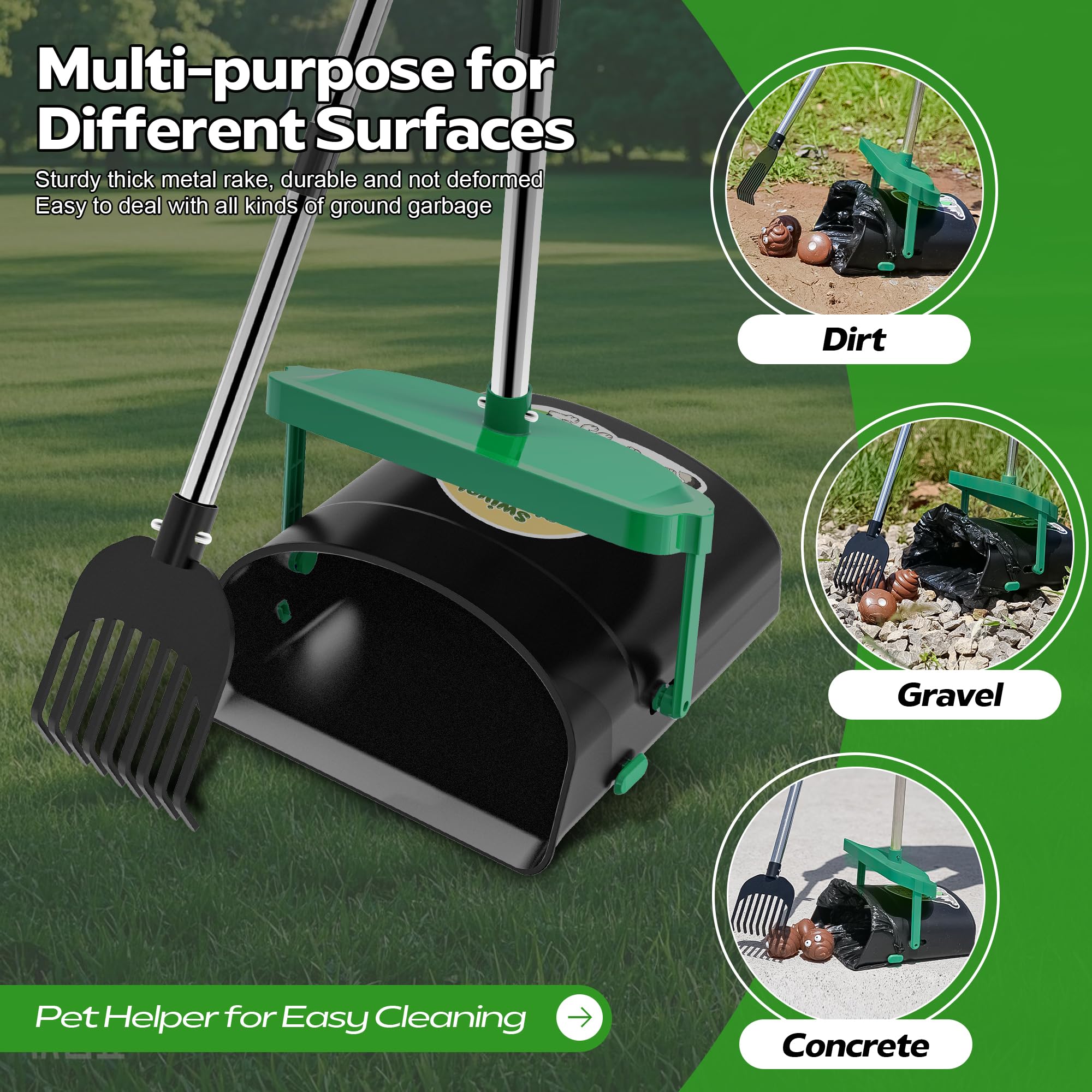 UPSKY included 100 waste bags and easy bag replacements