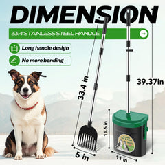 UPSKY 33-4-inch handle keeps you at a comfortable distance during cleanup