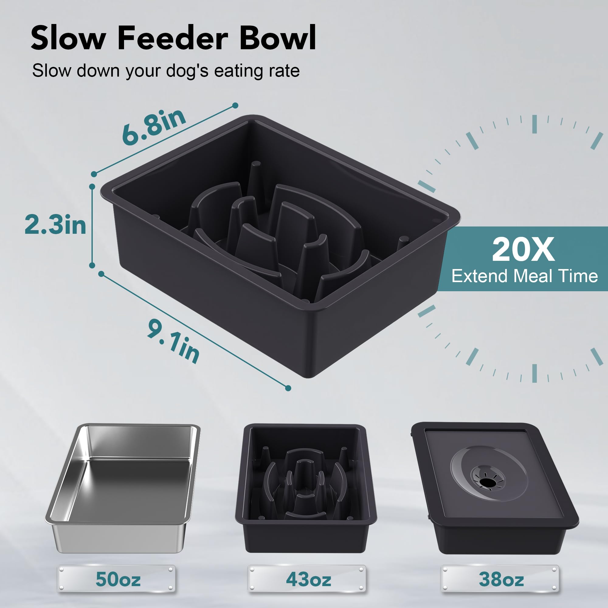 UPSKY anti-slip base prevents sliding during meals.