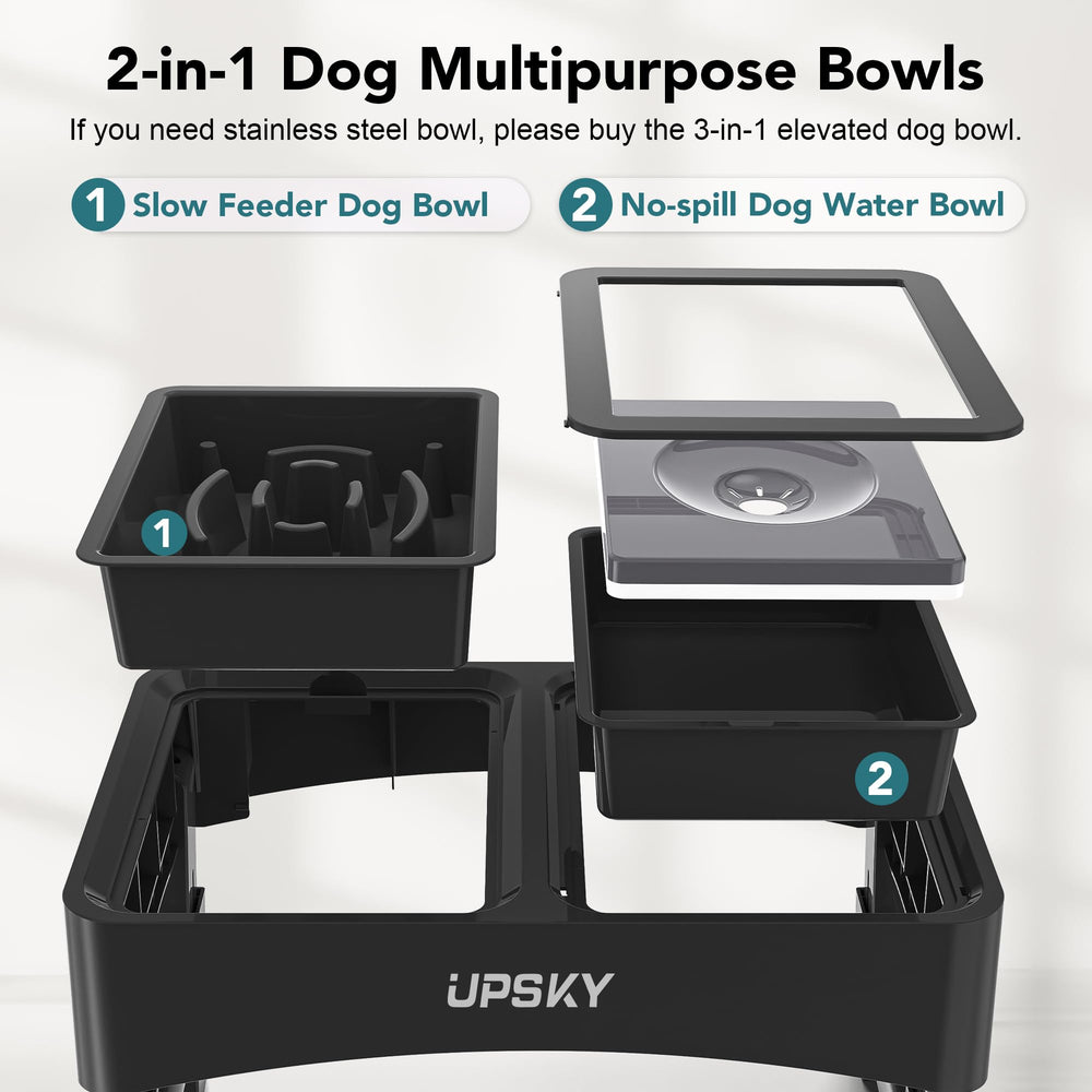 UPSKY anti-slip bowl feet keep bowls stable during feeding.