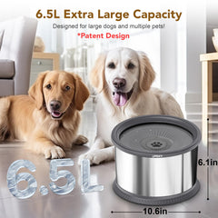 UPSKY no-spill bowl with anti-slip mat keeps floors clean while pets drink.