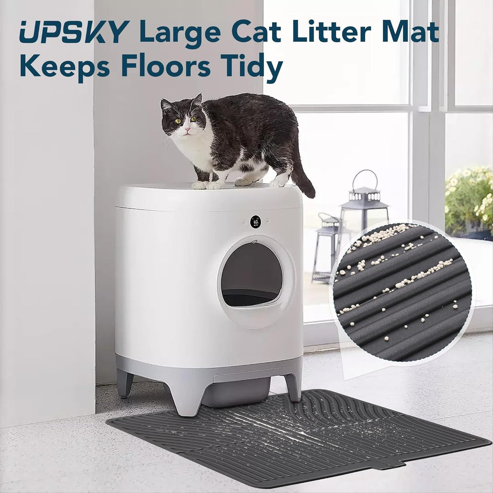 UPSKY arch mat helps keep litter contained for a tidier home