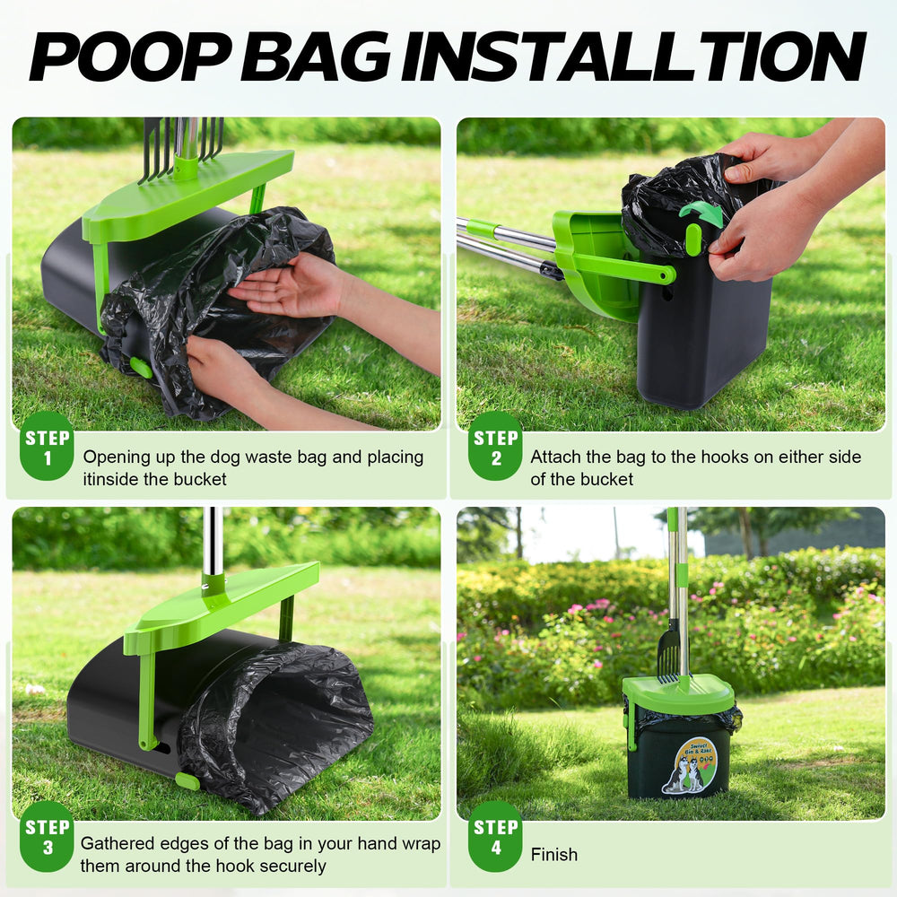 UPSKY bag clips secure bags without slipping for easy cleanup.