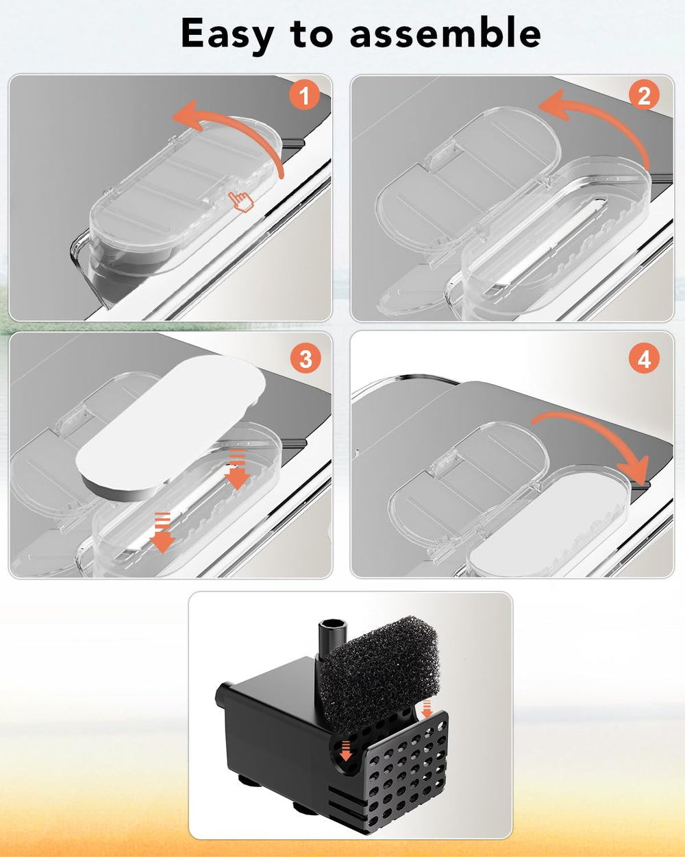 UPSKY cleaning brush for easy filter maintenance.