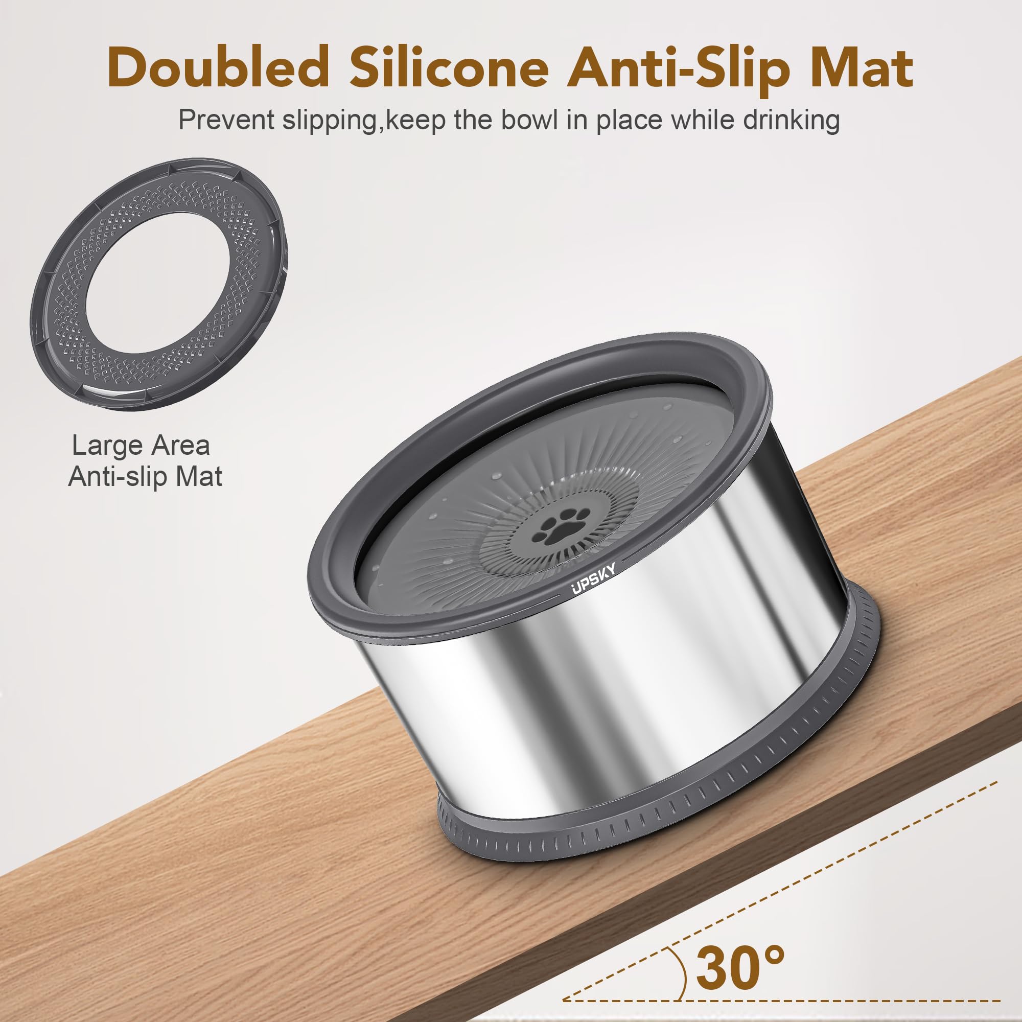 UPSKY detachable filter keeps water clean from dust and residues.