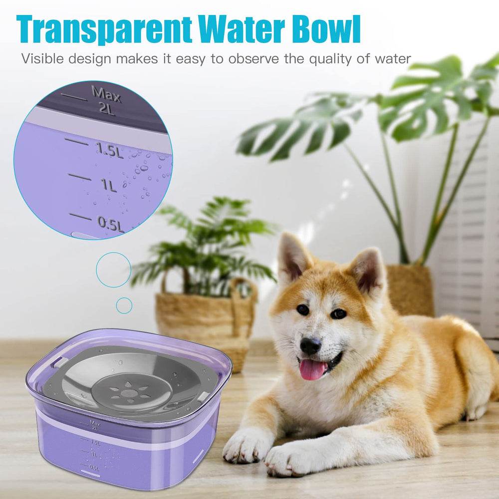 UPSKY diaphanous water bowl design lets you see water level clearly