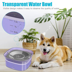 UPSKY diaphanous water bowl design lets you see water level clearly