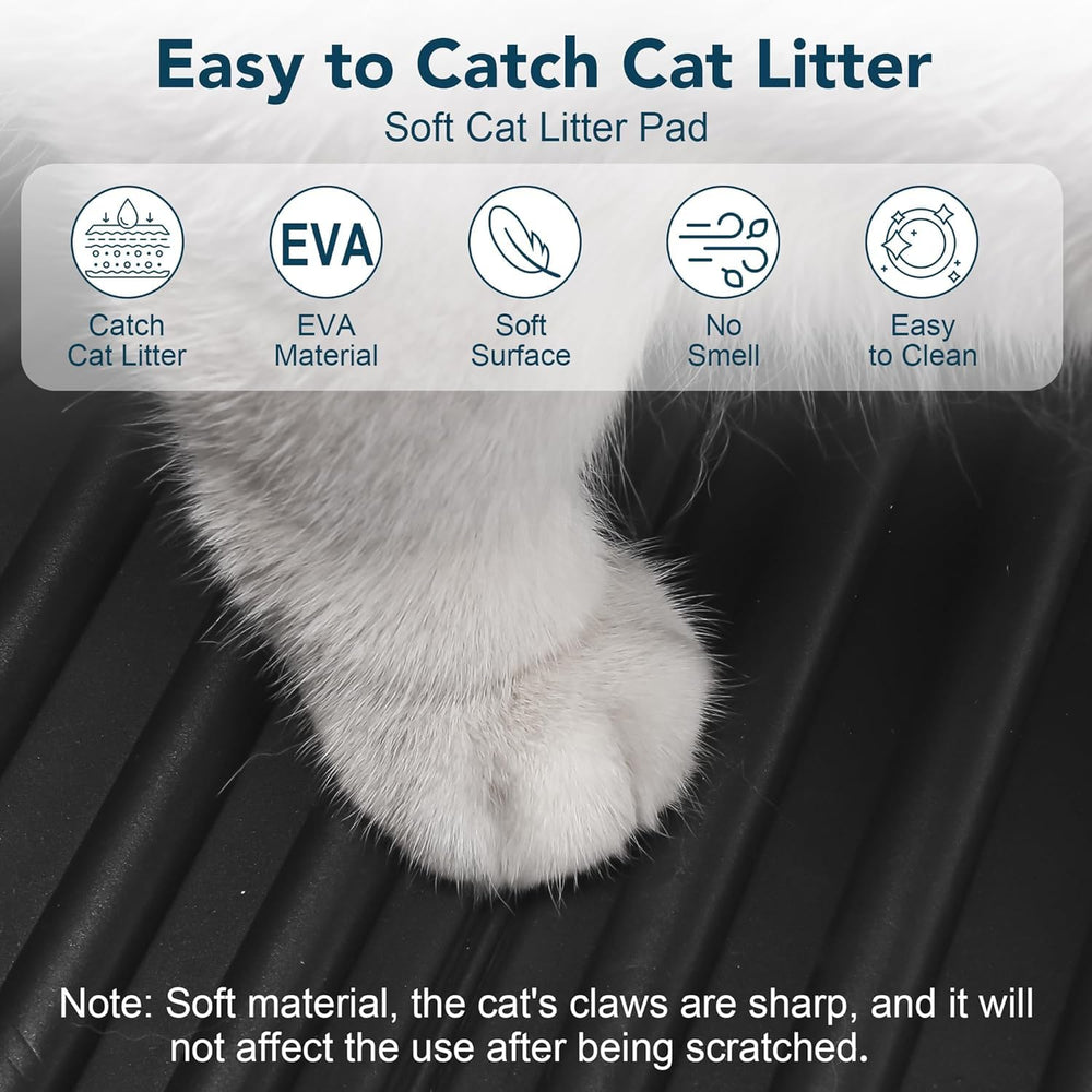 UPSKY litter mat is easy to clean by rinse and air-dry
