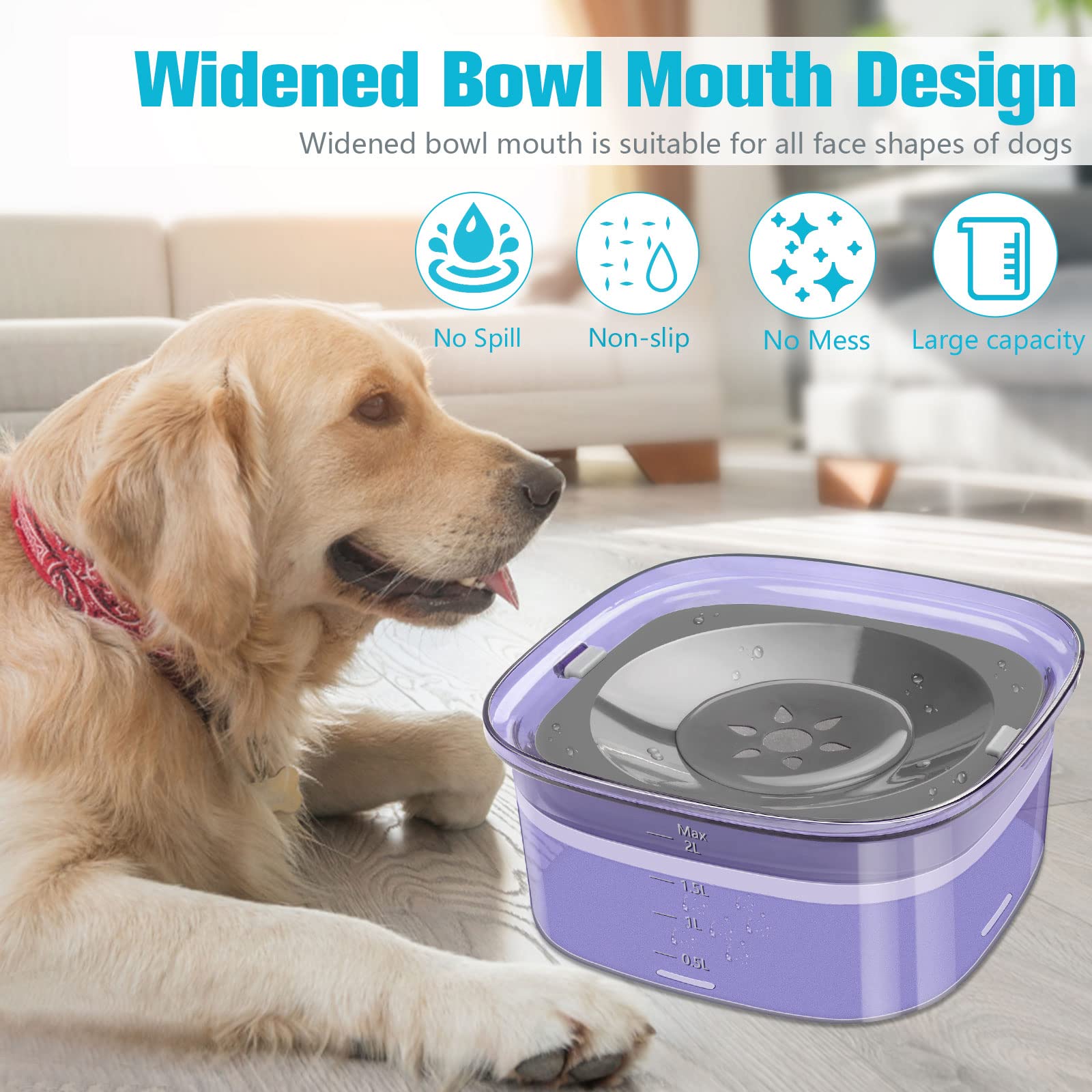 UPSKY floating disk enables easy cleaning and slower drinking