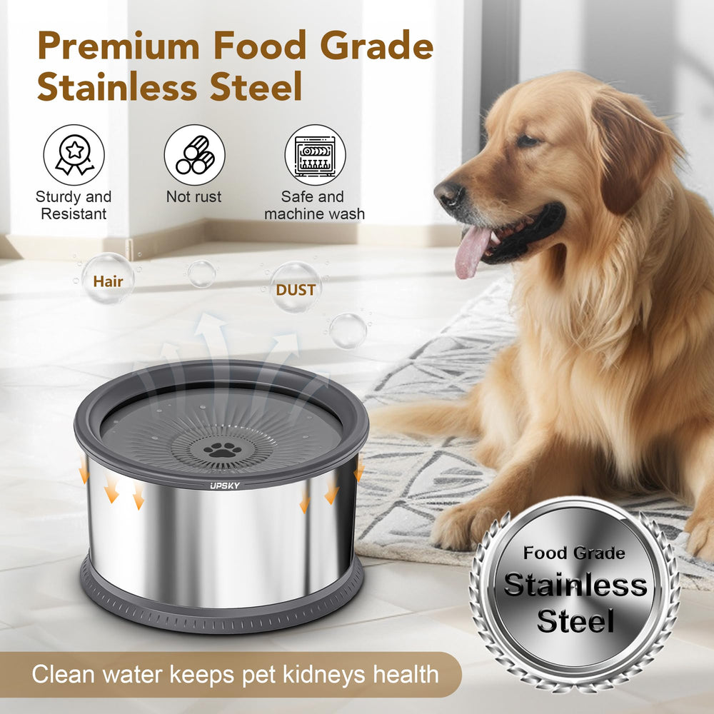 UPSKY heavy-duty stainless steel construction withstands big dogs.
