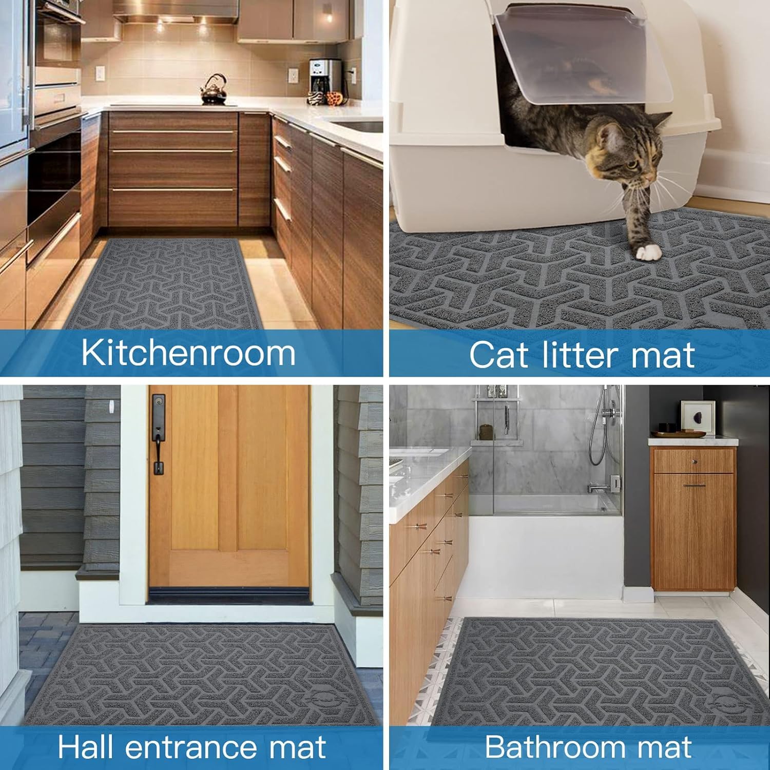 UPSKY litter mat multi-use entryway keeps floors clean and inviting