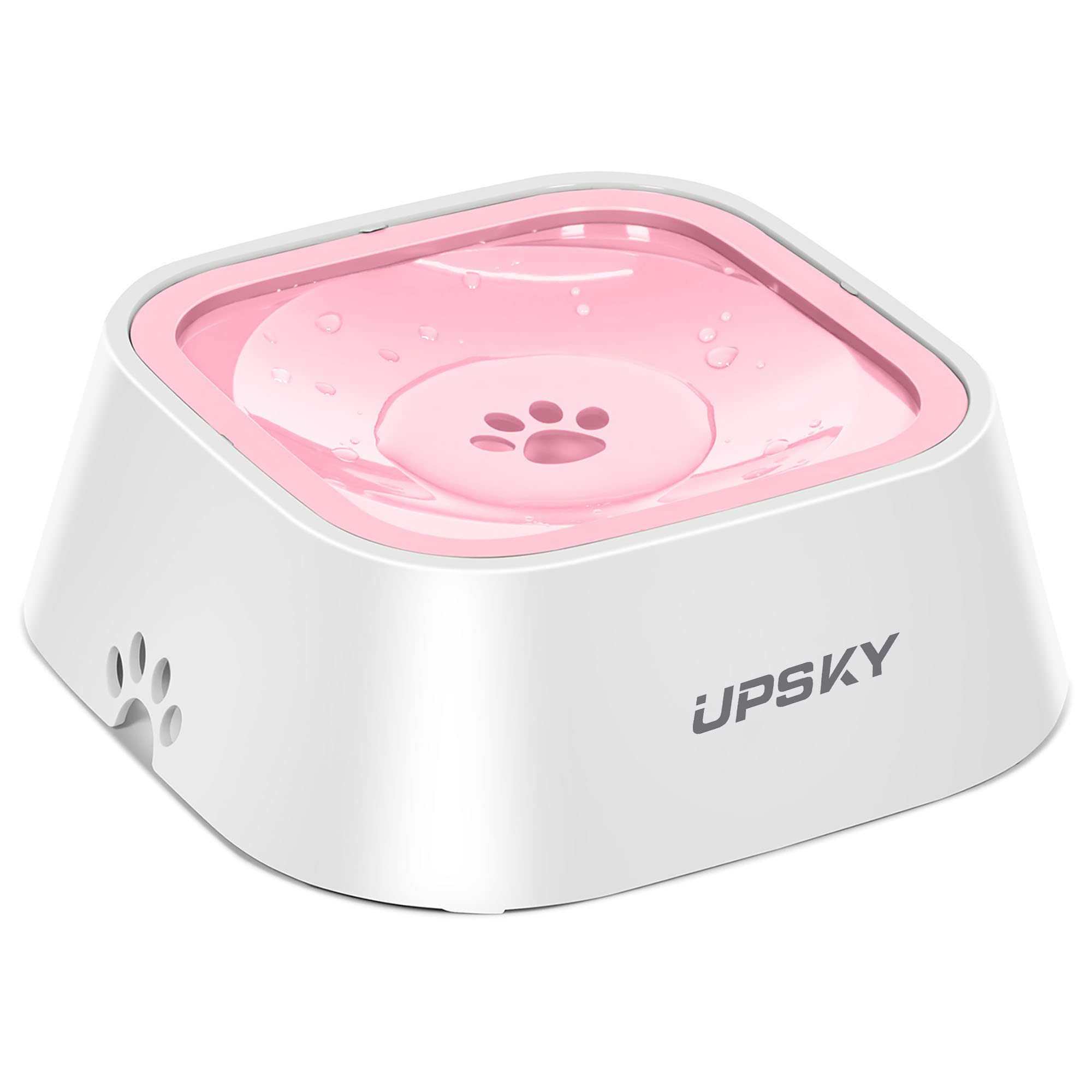 UPSKY No-Slip Bowl front view with spill guard for clean floors.