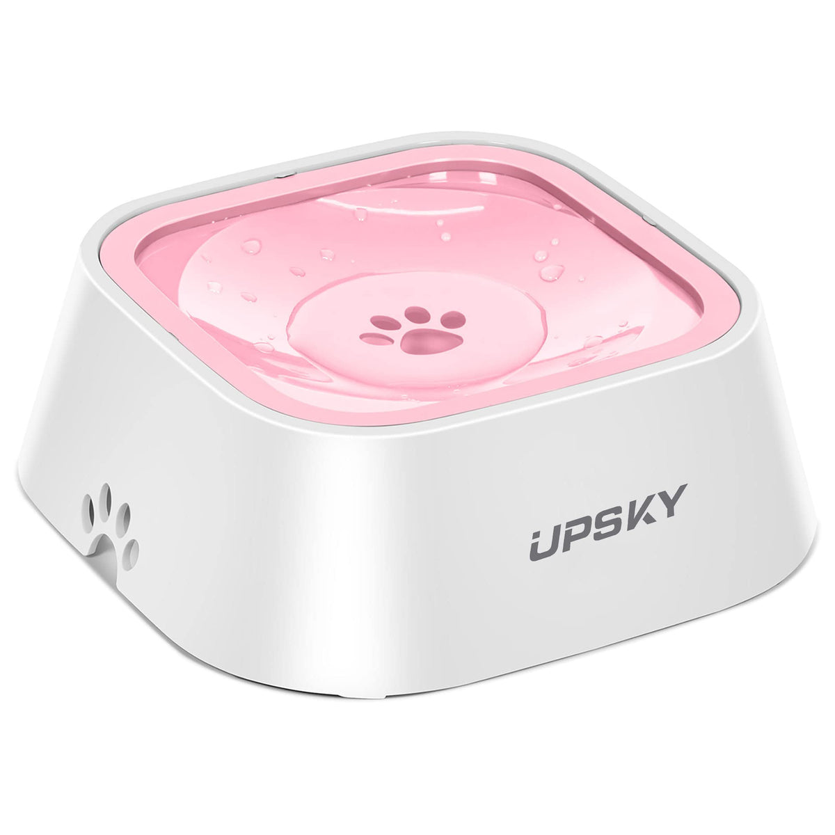 UPSKY No-Slip Bowl front view with spill guard for clean floors.