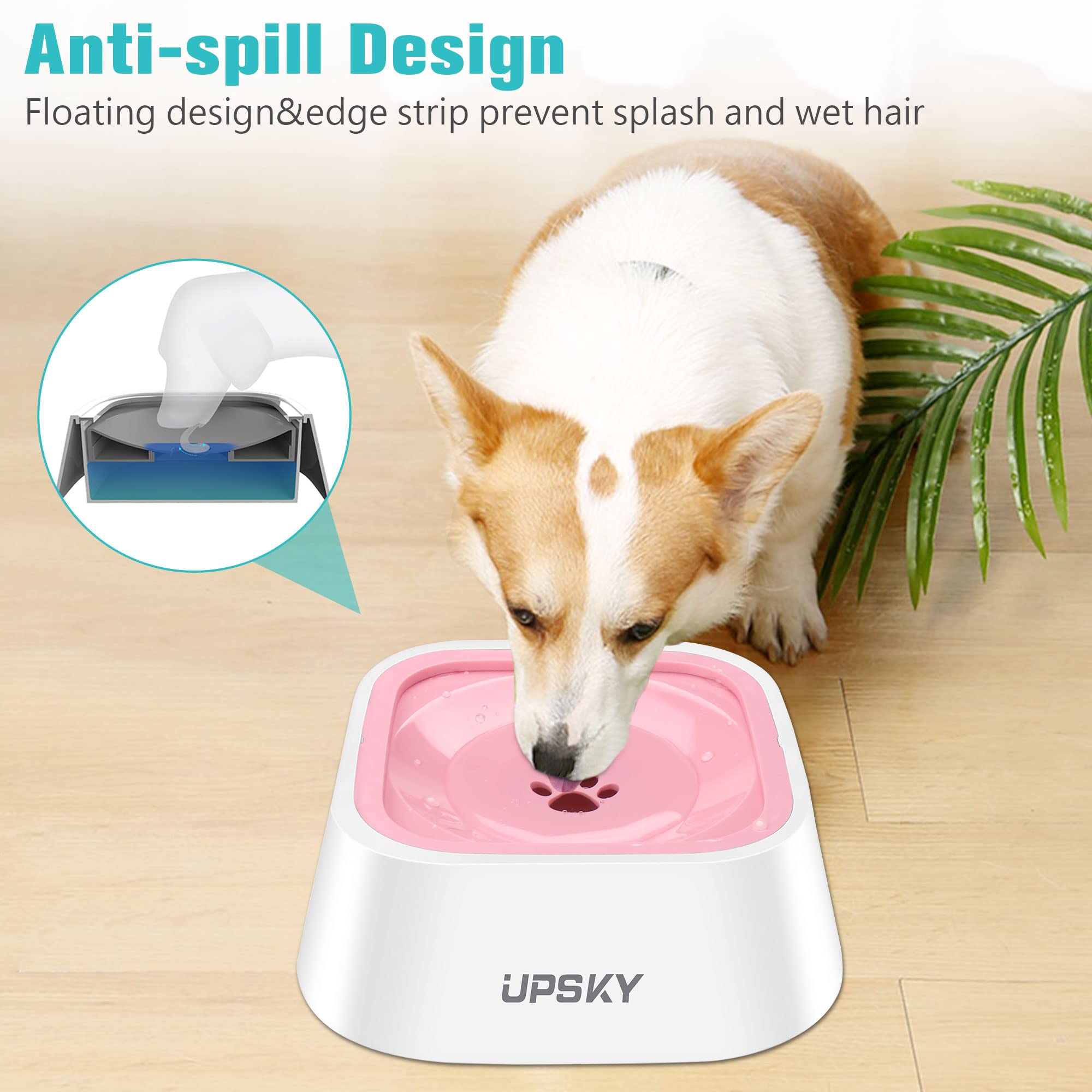 UPSKY No-Slip Bowl travel-friendly design prevents spills in cars.