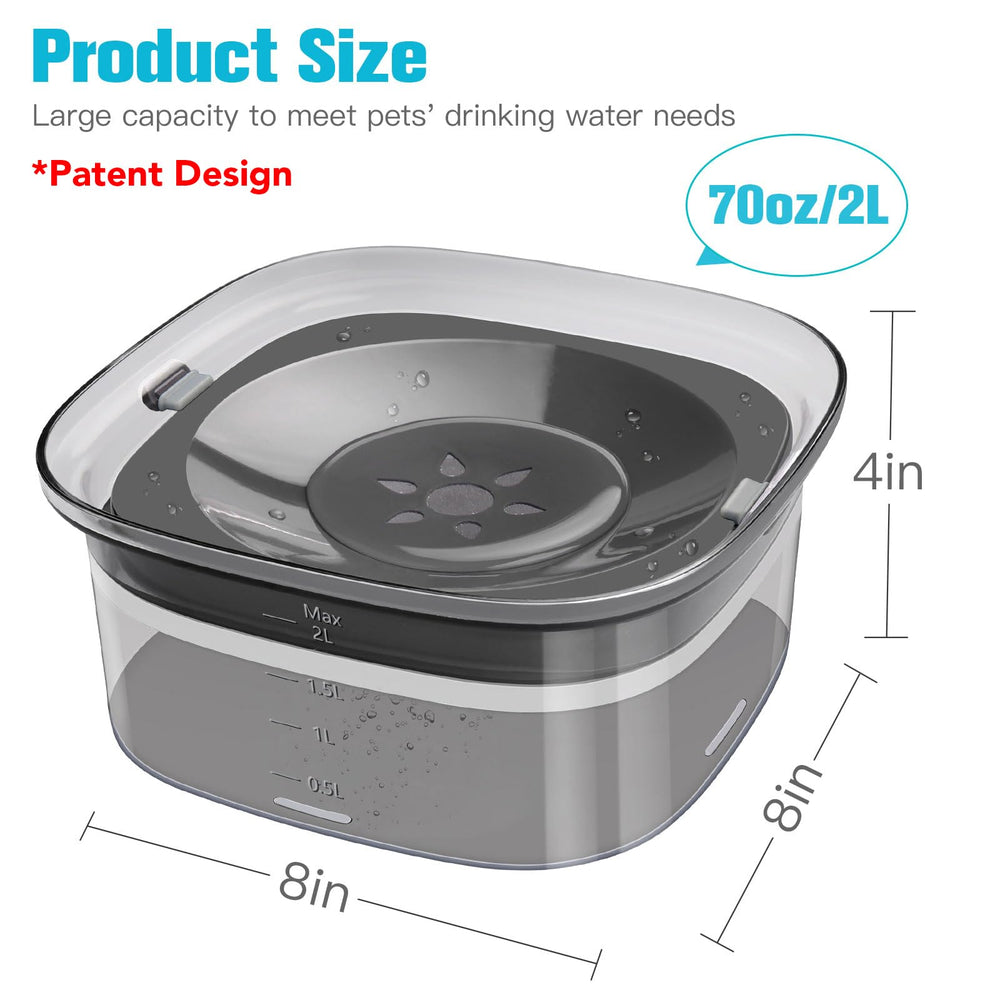 UPSKY no-spill design with wide mouth to prevent mess and splashes.