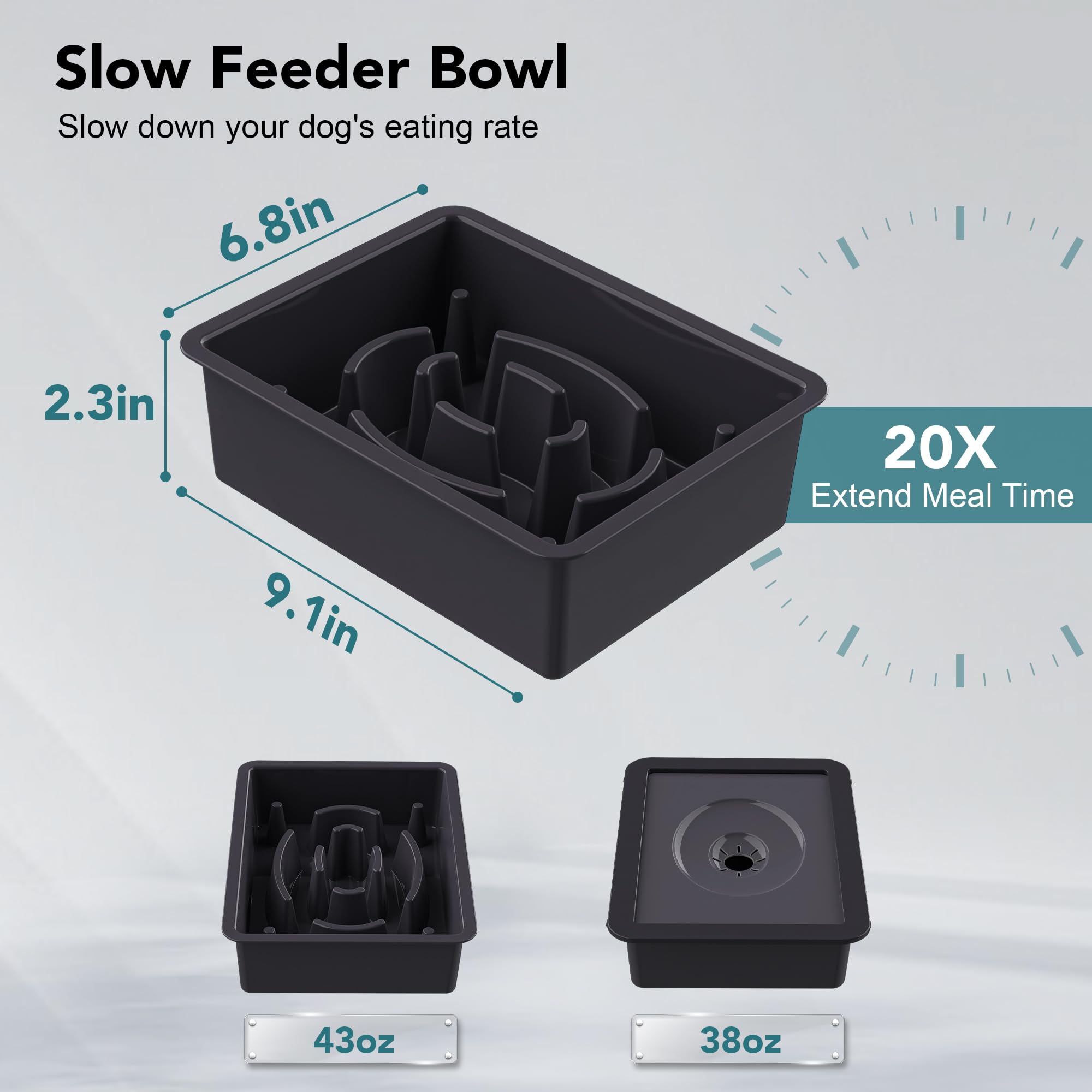 UPSKY no-spill water bowls reduce mess at feeding time.