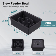 UPSKY no-spill water bowls reduce mess at feeding time.