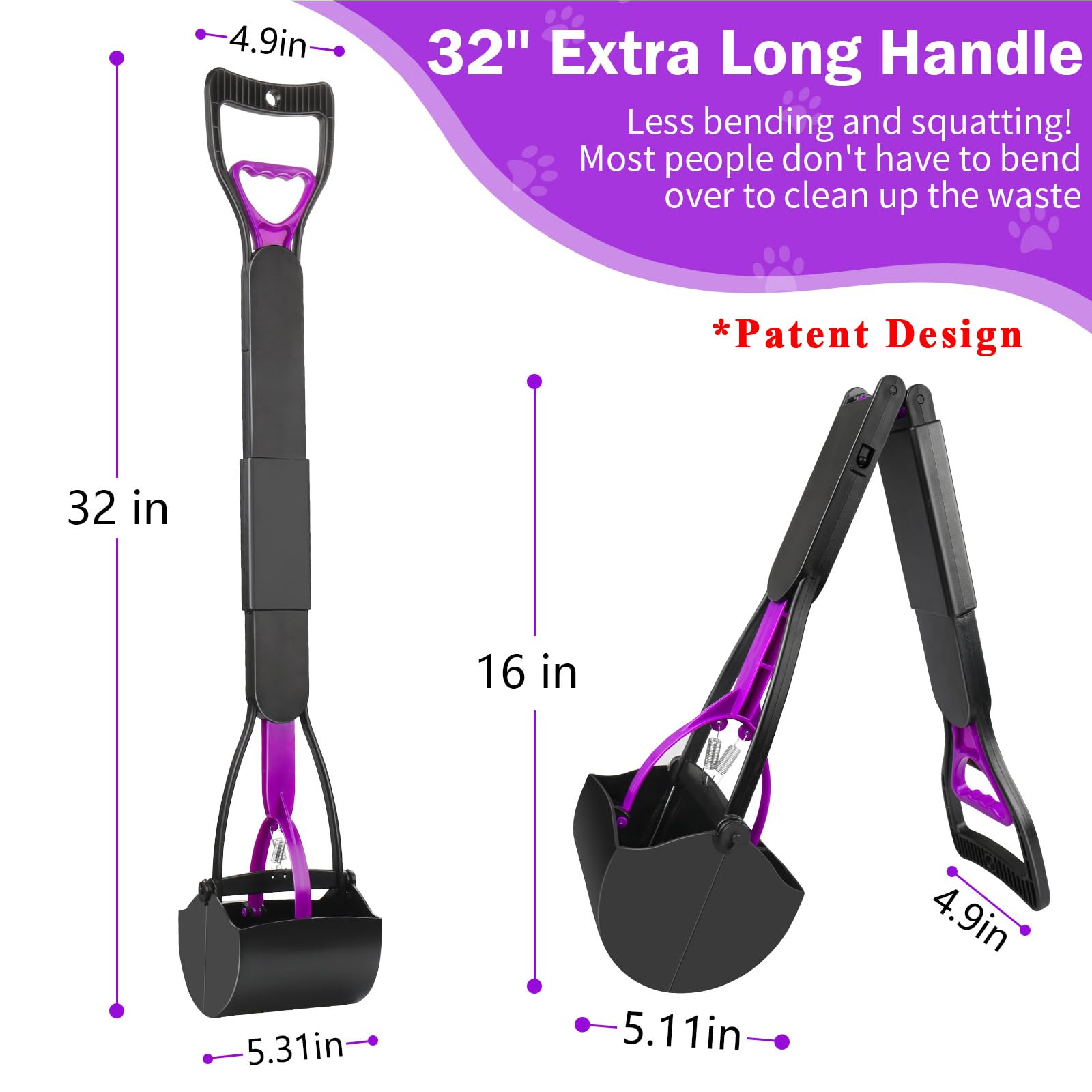 UPSKY folding design scooper saves space after walks