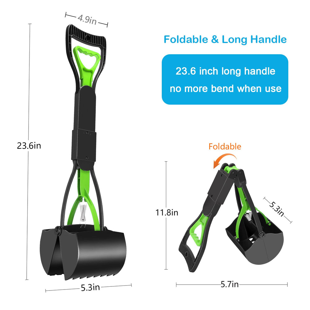 UPSKY large dog scooper with sturdy ABS body for durability