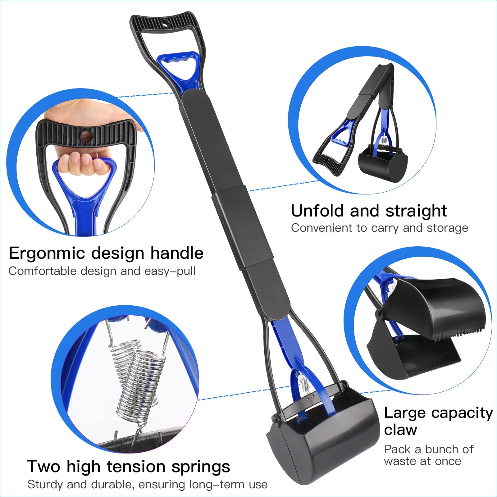 UPSKY serrated-teeth scoop tackling grass and gravel with ease.