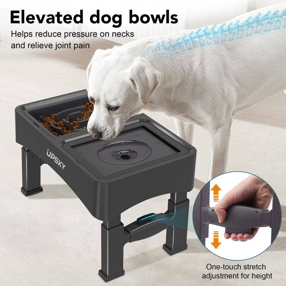 UPSKY easy-clean elevated dog bowls design for quick cleanup.