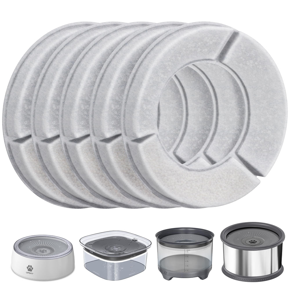 UPSKY replacement filters 5 pack for compatible bowls keep water fresh