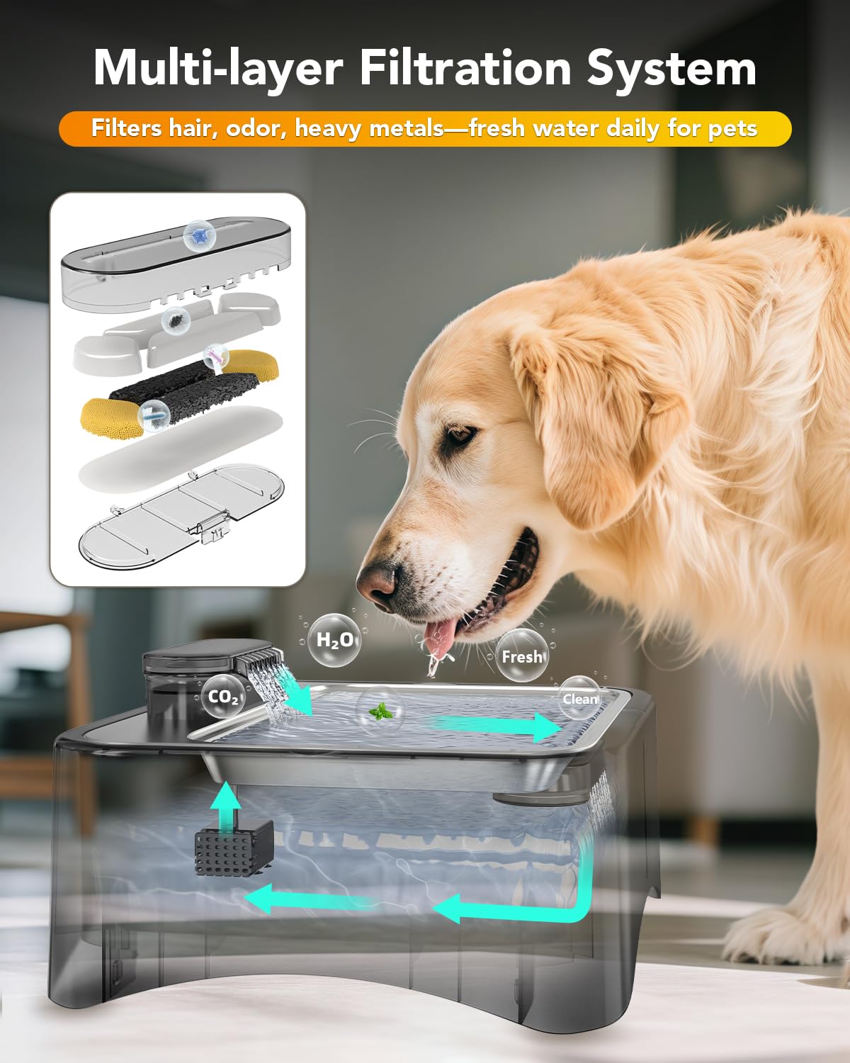 UPSKY ultra quiet pump operates quietly for a calm home